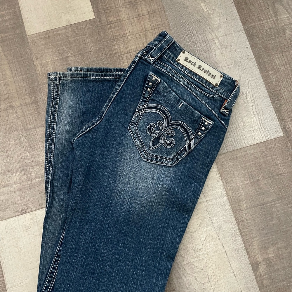 Rock Revival Women's Dark Blue Boot Cut Jeans